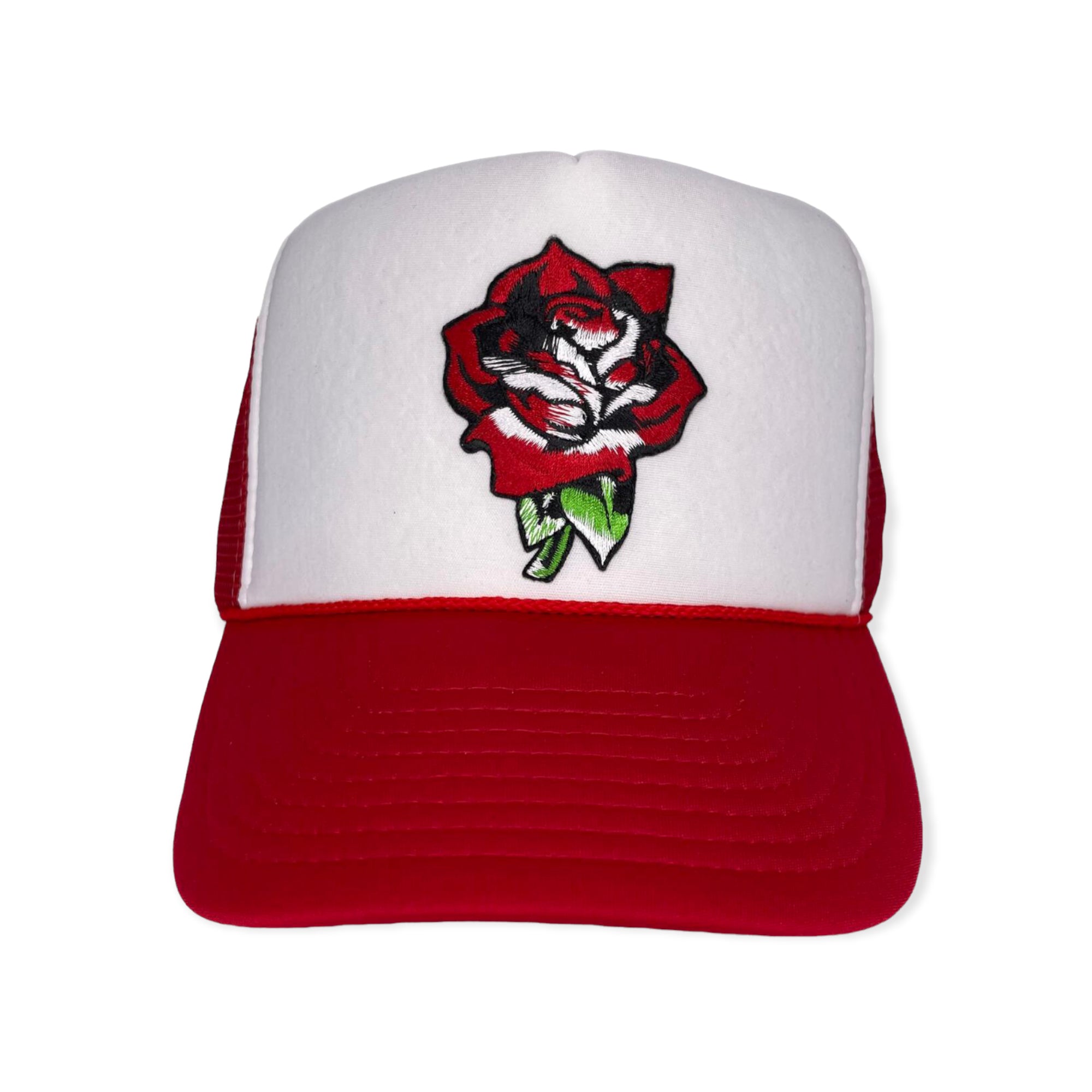 MV HATS: Rose Red Trucker Hat FOAM013